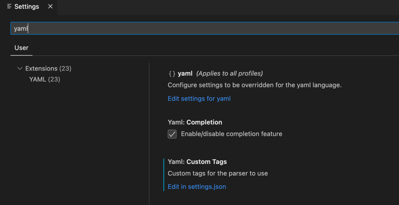 How to update yaml schema in VSCode